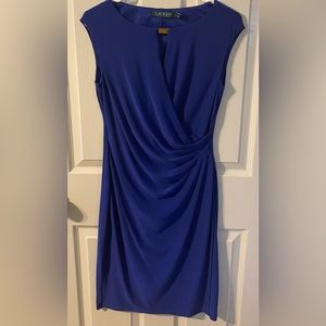 Ralph Lauren size 8 blue sleeveless, above knee dress